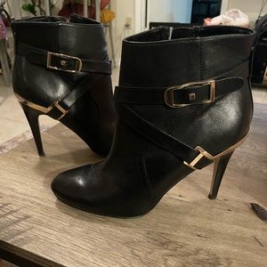 Black Boots with gold details